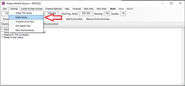 Winlink Ardop Radio Setup