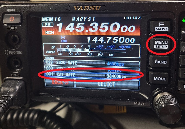 FT991A Setup Menu