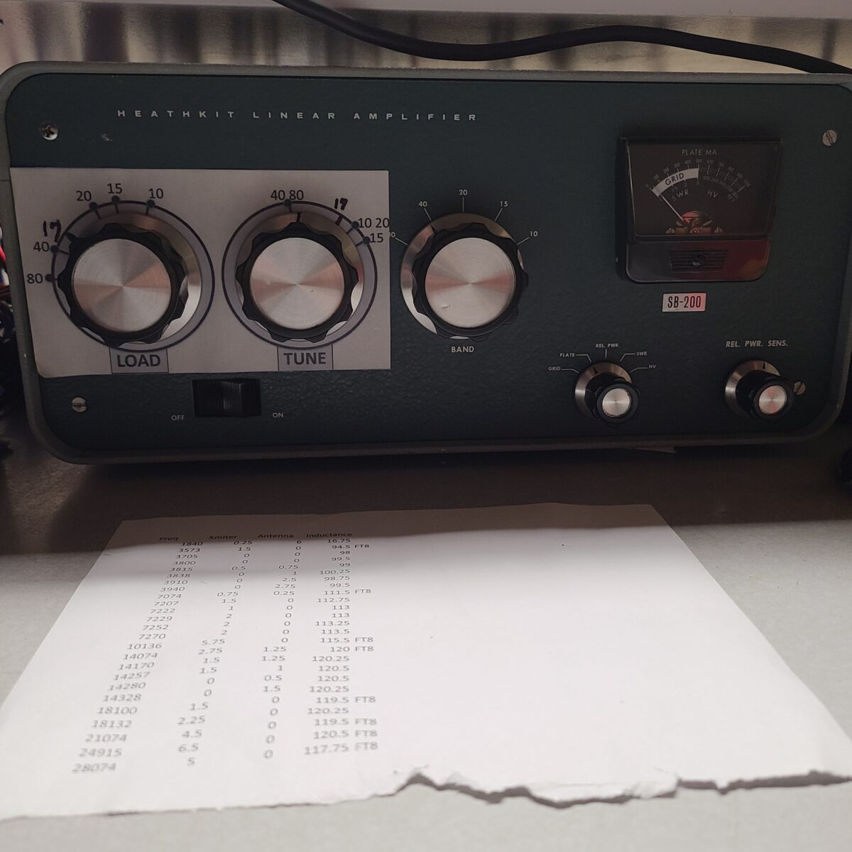 A Dirty TX Relay on a Clean Heathkit SB200 AE8Q Radio