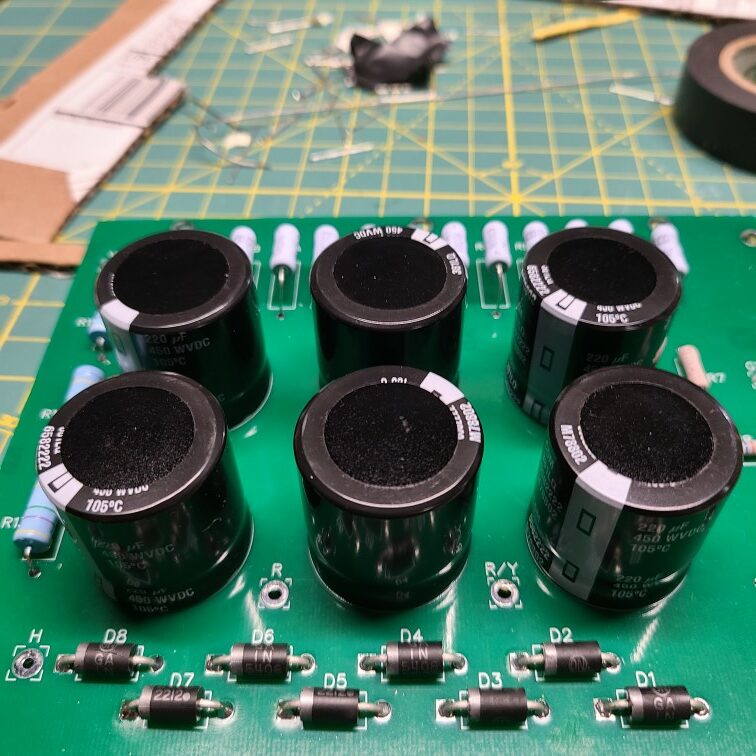 Capacitors installed PIC